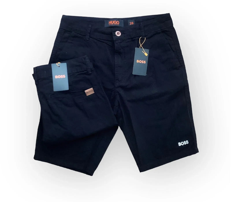 BERMUDA DE SARJA HUGO BOSS PRETA